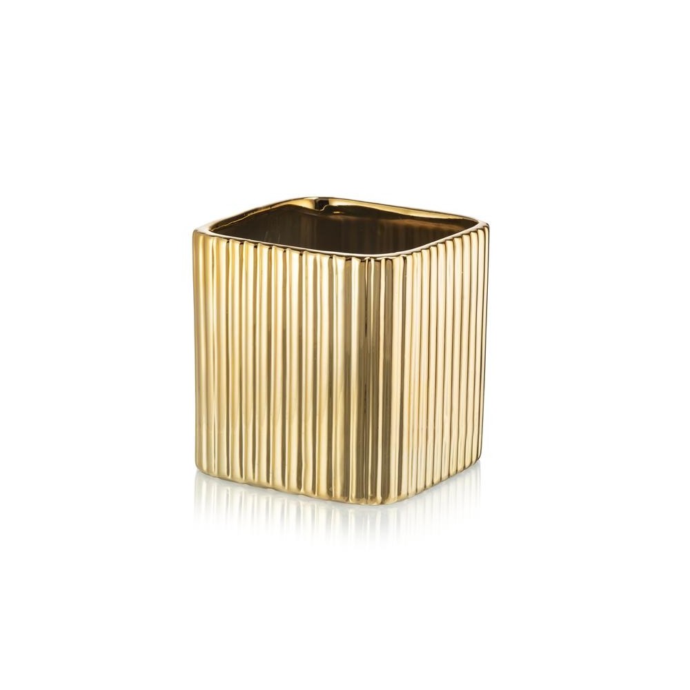 NAIROBI CUBE 13.5X13.5X13.5 GOLD ELECTROPAIN